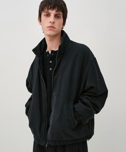HighNeck Blouson Jumper RAVEN BLACK