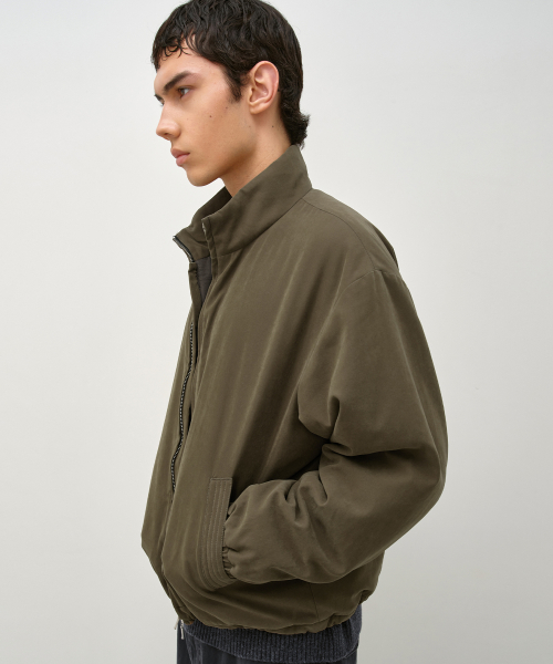 HighNeck Blouson Jumper OLIVE