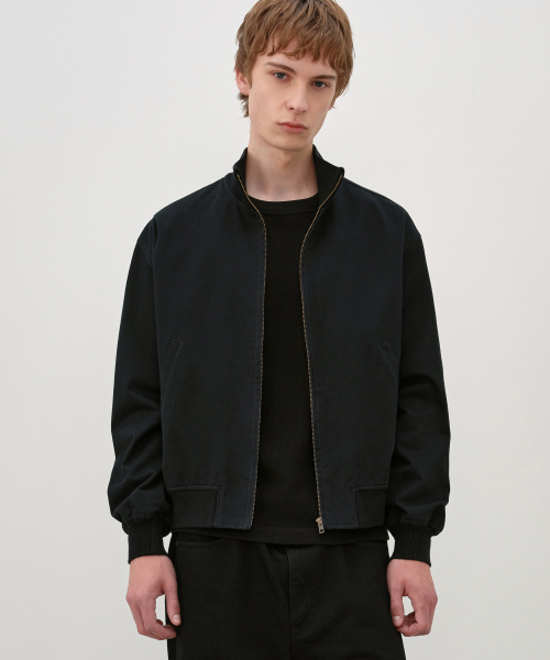 Washed Cotton Tanker Jacket WASHED BLACK