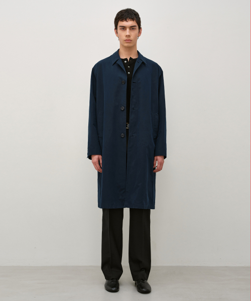 Single Trench Coat NAVY