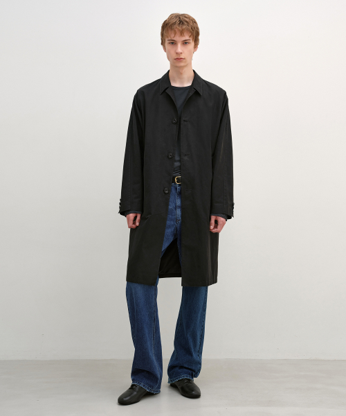 Single Trench Coat BLACK