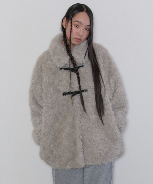 Fur Duffle Jacket [Gray]