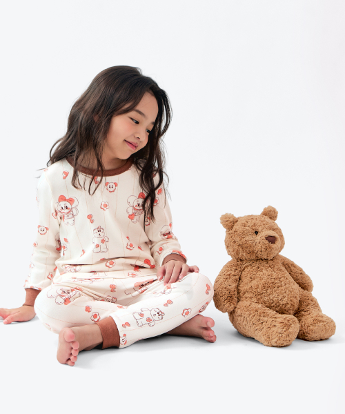 Bear (brown) loungewear set