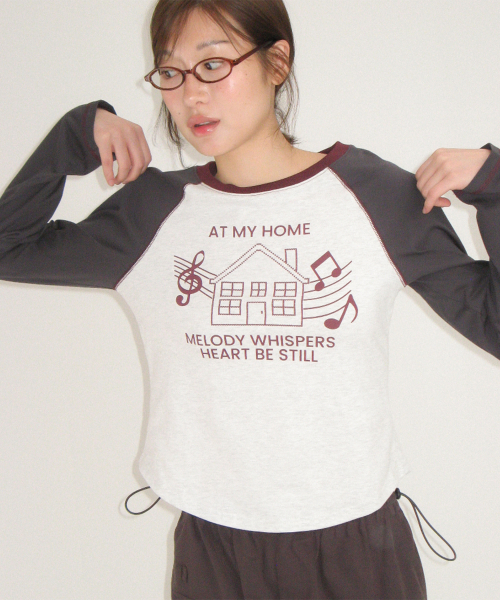 HOUSE RAGLAN LONG SLEEVE NAVY
