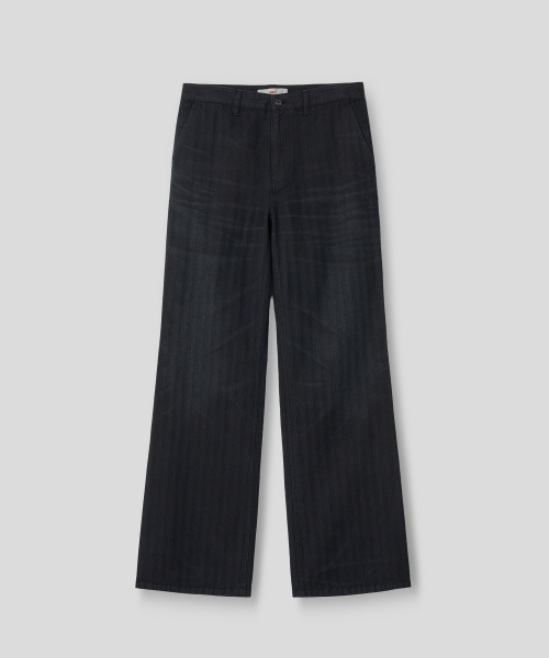 RIDGE HERRINGBONE PANTS (NAVY)