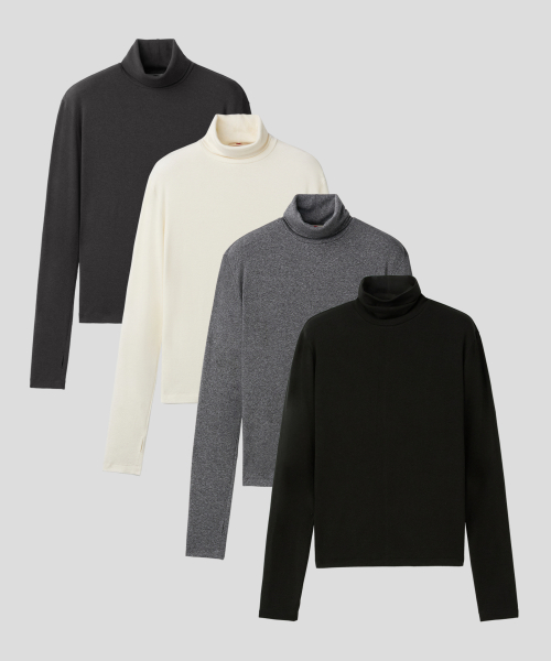 LAYERED BASE TURTLENECK (4 COLOR)