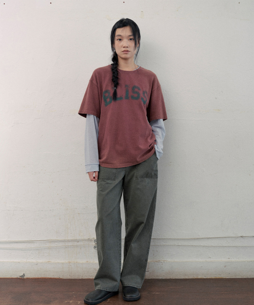 bliss over fit t-shirt (2color)