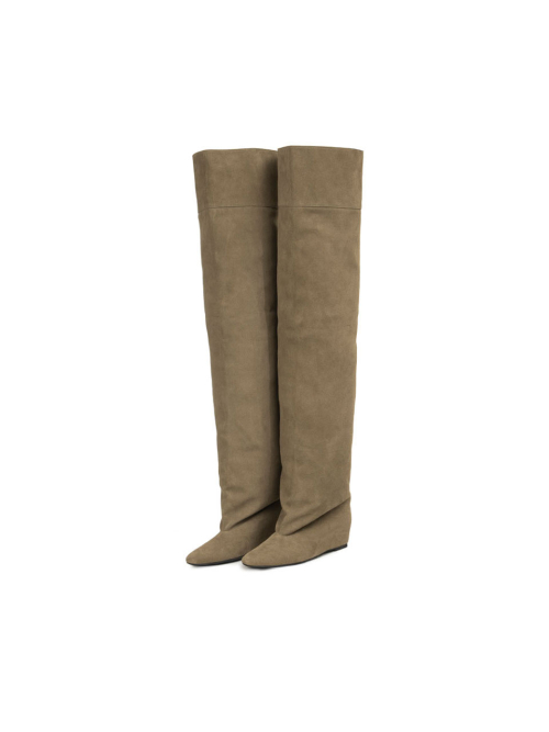 CUFF HIGH BOOTS [TAUPE SAND]