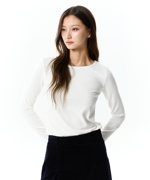 JELLY LONG SLEEVE T-SHIRT(WHITE)