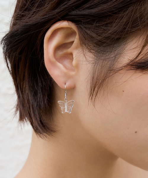 clear navi drop earring