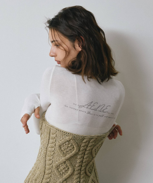 SYUEOL High-Neck Wool Warmer Tee