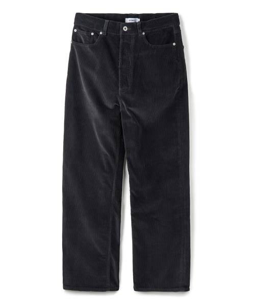Straight Corduroy Pants Charcoal