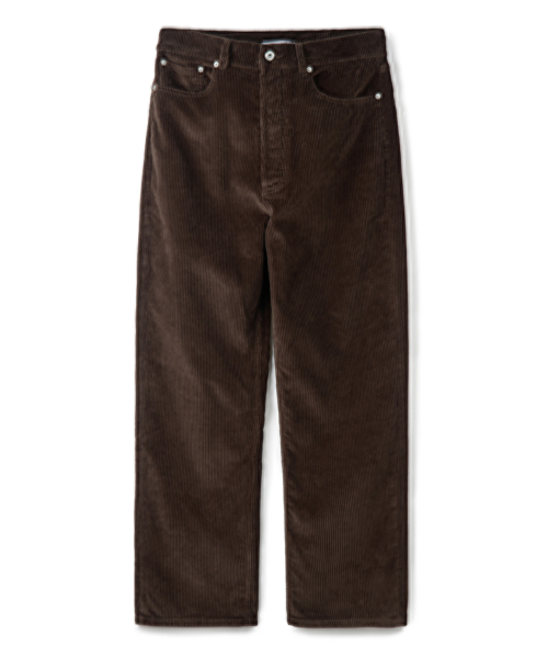 Straight Corduroy Pants Brown