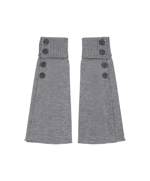 Button loop leg warmer GREY