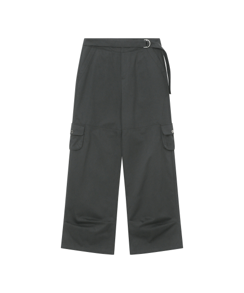 Belted cargo pants CHARCOAL