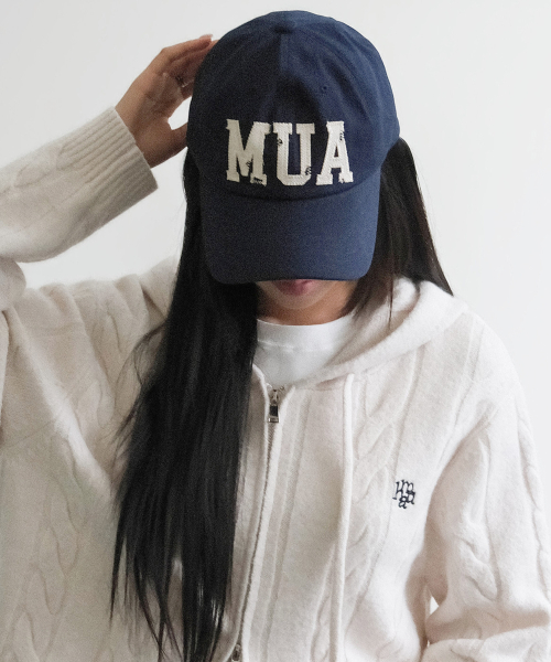 ARCH LOGO POINT BALL CAP [NAVY]