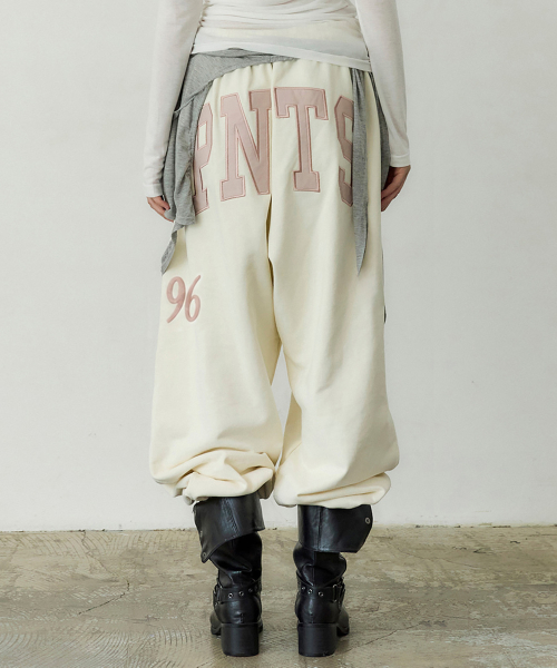 PNTS Soft Wide Sweatpants (IVORY)