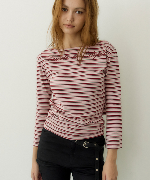 Twist Back Stripe Tee