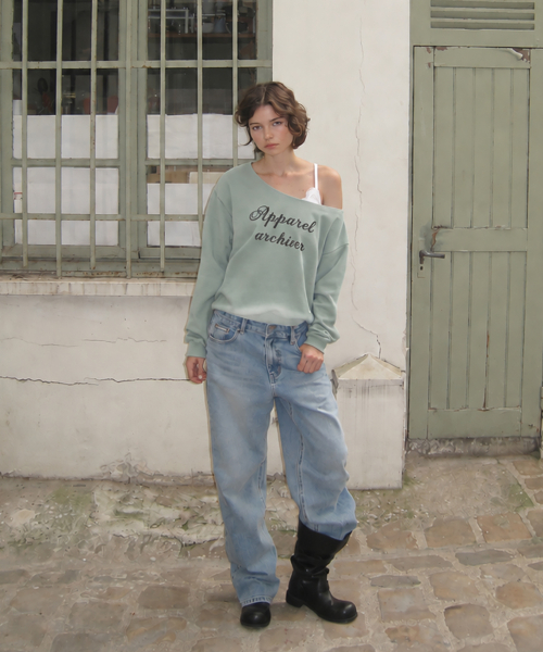 Eden off-shoulder t-shirt - Mint