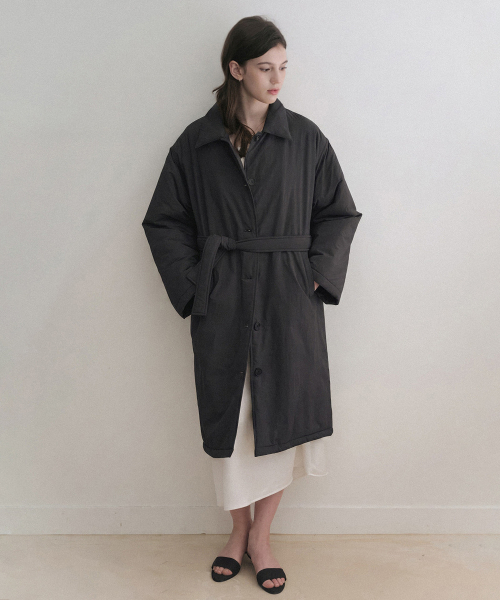 esy Long kara padding coat (black)