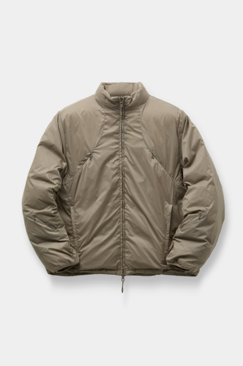 Multi-Zip Light Down Jacket (Mocha Beige)