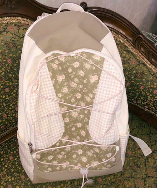 Cottage backpack_vintage rose