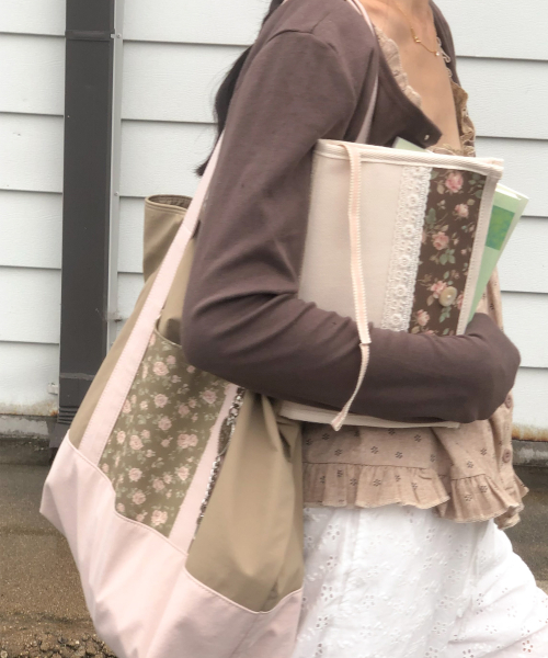 Classic fabric bag_vintage rose