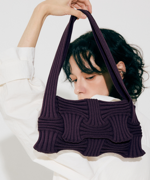 Bow Flap Bag Deep Purple