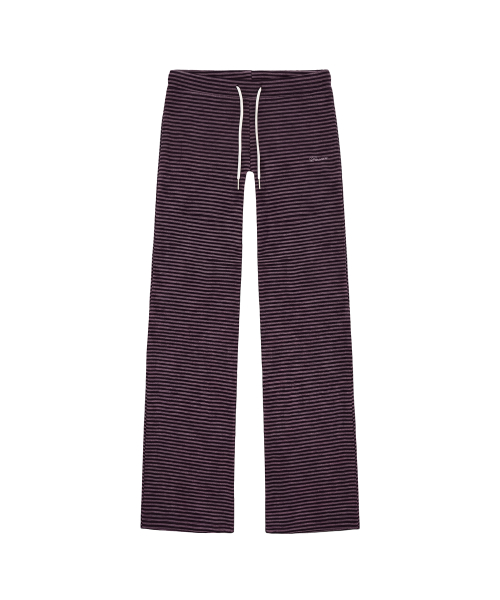 마고 로우라이즈 스트라이프 팬츠_퍼플 & 블랙 Margo Low-Rise Stripe Pants_Purple & Black
