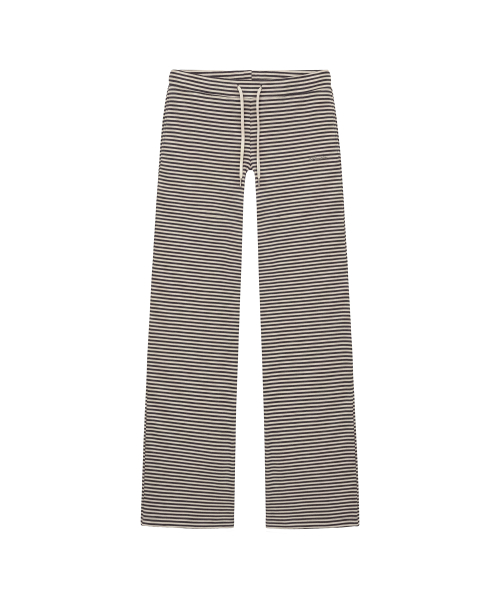 마고 로우라이즈 스트라이프 팬츠_아이보리 & 블랙 Margo Low-Rise Stripe Pants_Ivory & Black