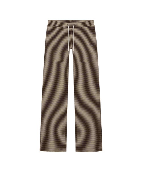 마고 로우라이즈 스트라이프 팬츠_베이지 & 브라운 Margo Low-Rise Stripe Pants_Beige & Brown