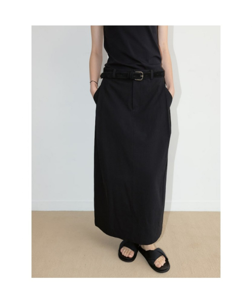 H Line Tuck Skirt Black (TA6727A095)