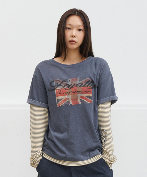 LAYERED VINTAGE LONG SLEEVE IN NAVY