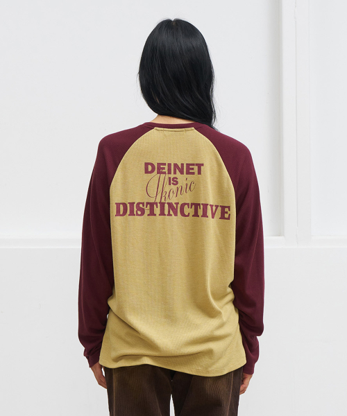 WAFFLE RAGLAN LONG SLEEVE IN GREEN