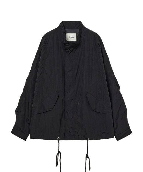 FUNNEL NECK JACKET IN BLACK