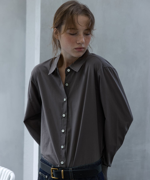 Classic Cotton Shirt Mocha