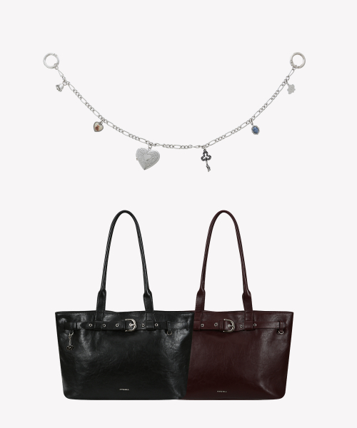 [Key Ring SET2] Strap Shopper Bag_35022SH(2color)