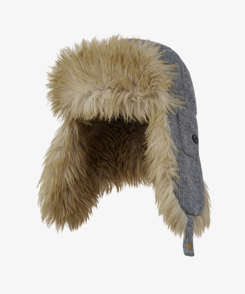 FUR TROOPER HAT [GREY]