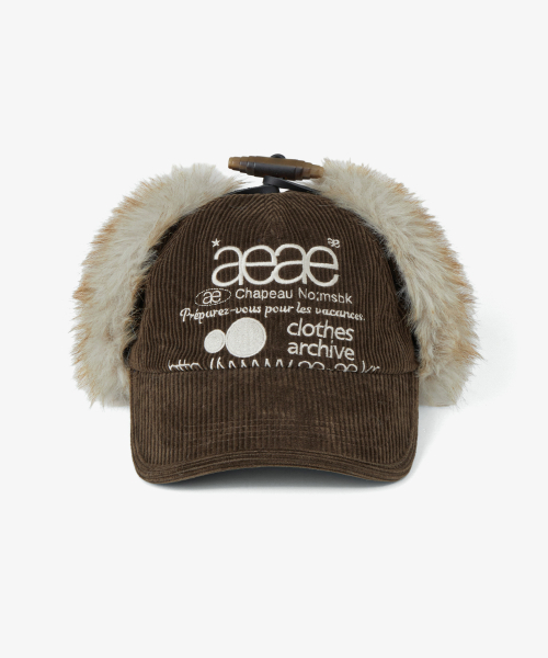 WEB LOGO TROOPER CAP [BROWN]