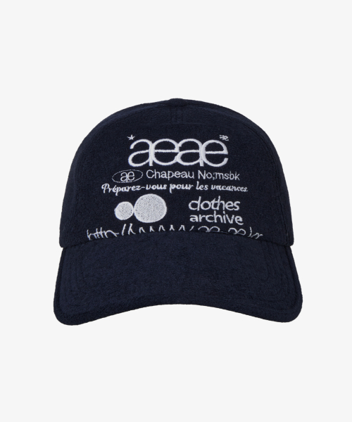 WEB LOGO FLEECE CAP [NAVY]