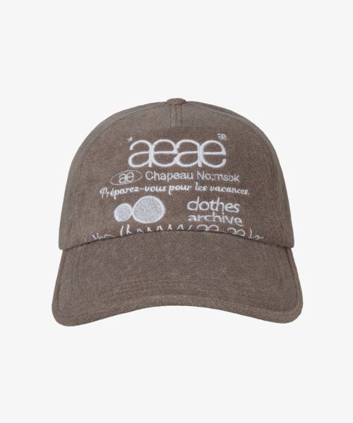 WEB LOGO FLEECE CAP [BROWN]