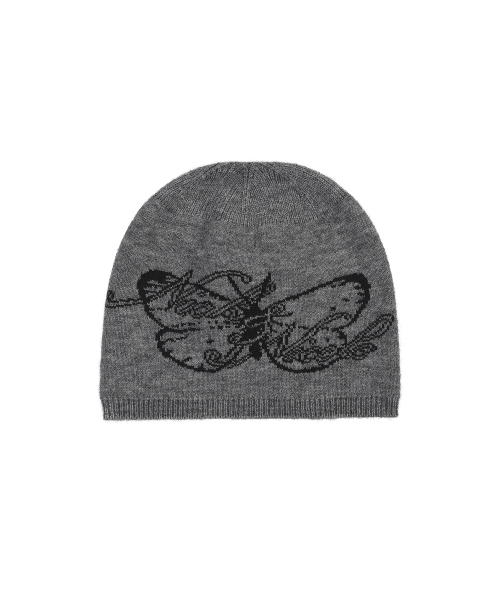 NICOLE BUTTERFLY NEO BEANIE_CHARCOAL
