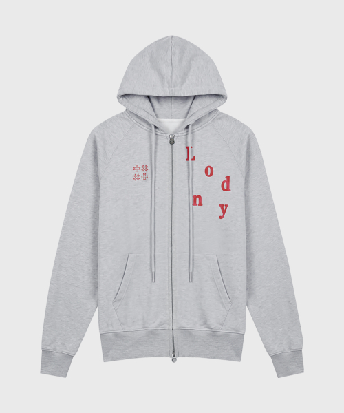 Londy Hoodie Zip-up, M.GREY
