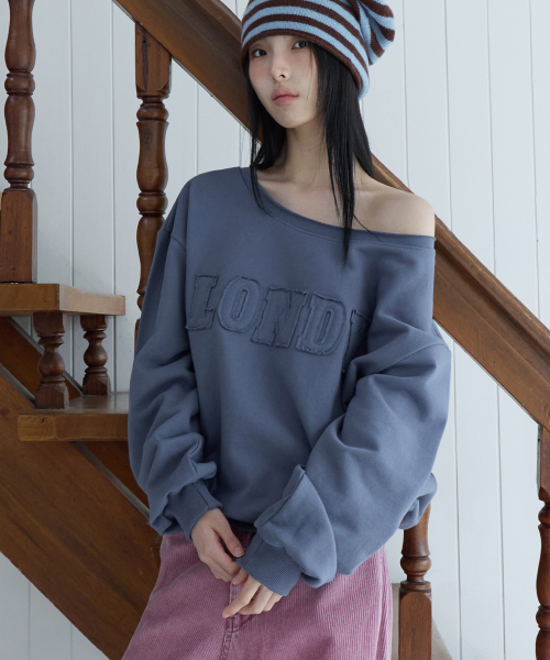 LONDY Cut Off Sweatshirt, BLUE