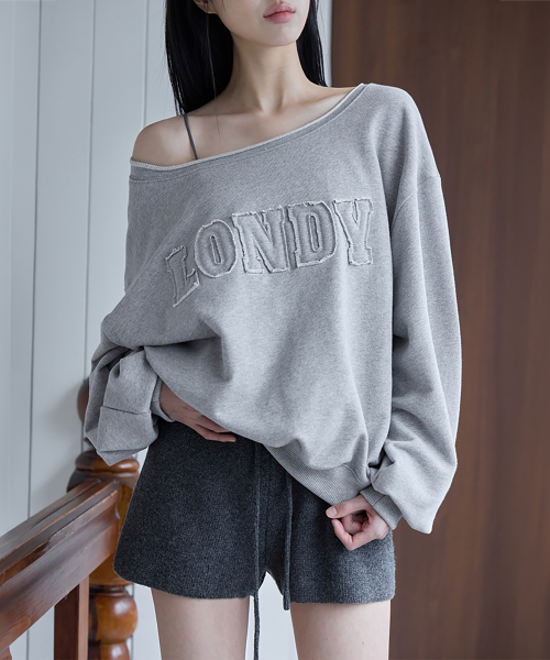 LONDY Cut Off Sweatshirt, M.GREY