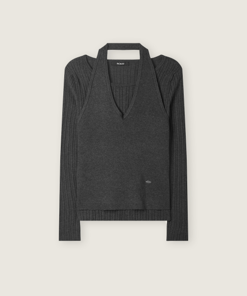 Vneck Layered Pullover RMKAG4TR12