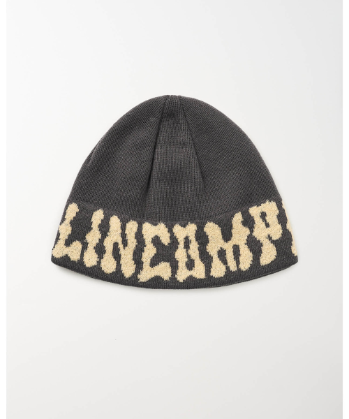 PomPom Logo Jacquard Beanie (Dark Gray)
