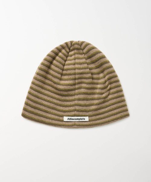 211 Stripe Beanie (Beige)