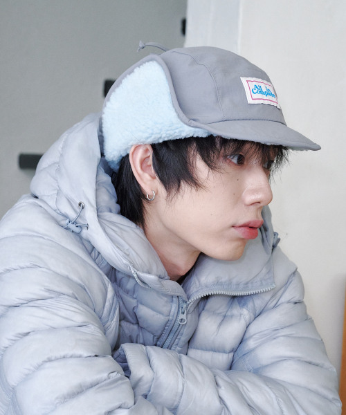 Sprinkle Teddy Reversible Trooper Hat (Gray)