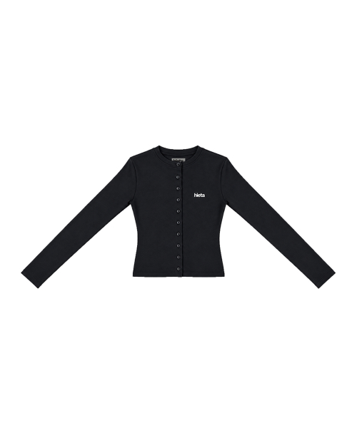 Hailey Fitted Cardigan / Black